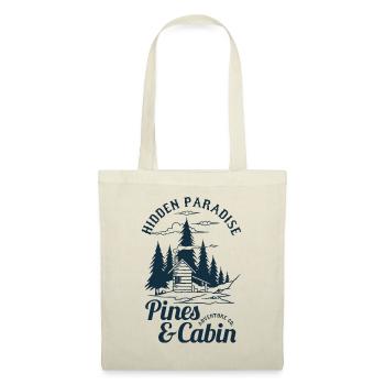 Pine trees and hut - Tote Bag - red - Front