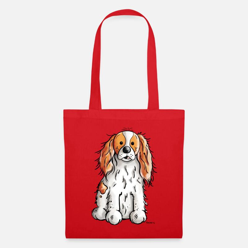 Cavalier King Charles Spaniel - Stoffbeutel - Rot