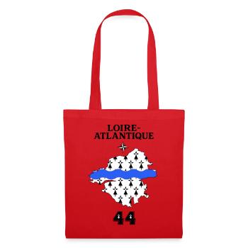 Loire Atlantique 44 - Sac en tissu - rouge - Devant