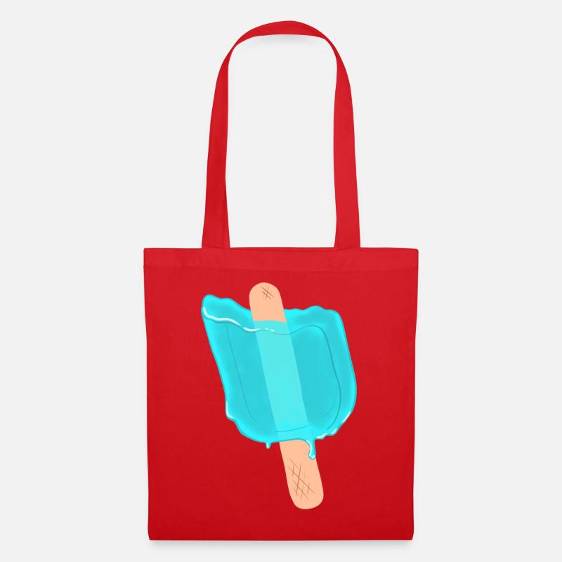 Blue popsicles - Tote Bag - red