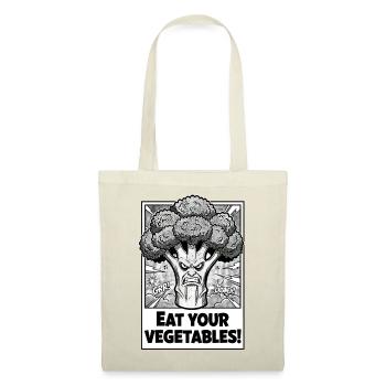Brocoli en colère : Mange tes légumes - Sac en tissu - rouge - Devant