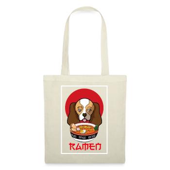 Cavalier King Charles Spaniel Ramen Japanese Dog - Tote Bag - red - Front