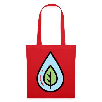 Water Drop Leaf Eco - Tote Bag - red - Front