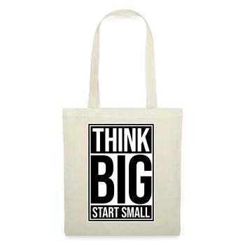 Pensez Grand, Commence, Petit, Motivation, Mentalité, Évolution. - Sac en tissu - rouge - Devant