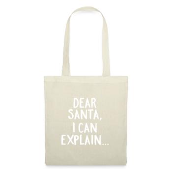 Dear Santa, I Can Explain... - Stoffbeutel - Rot - Vorne