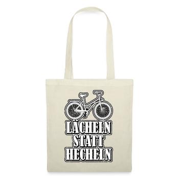 Lächeln statt hecheln - Stoffbeutel - Rot - Vorne
