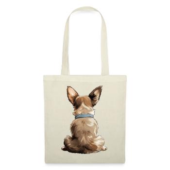 Chihuahua - Sac en tissu - rouge - Devant