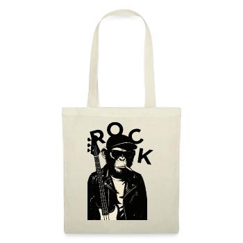 Monkey Biker Rock Guitarist - Tote Bag - red - Front