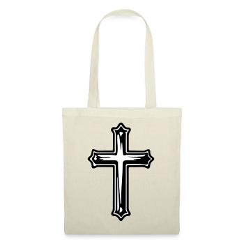 Symbole chrétien de la Croix de Jésus - Sac en tissu - rouge - Devant