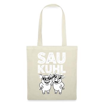 Saukühl Schweine Duo - Stoffbeutel - Rot - Vorne