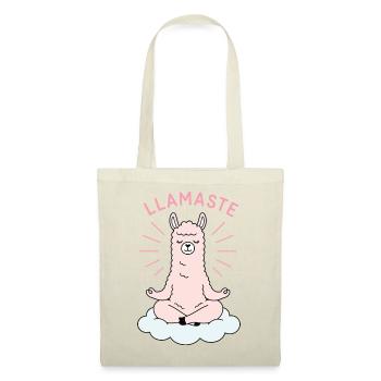 Llamaste Lama Yoga Meditation Shirt - Stoffbeutel - Rot - Vorne