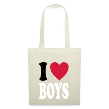 I love BOYS - Tote Bag - red - Front