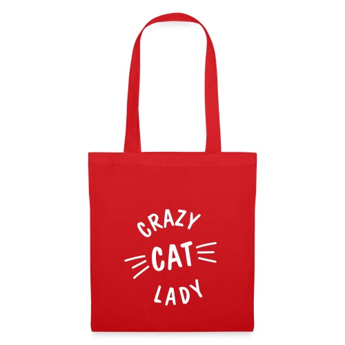 Vorschau: Crazy Cat Lady meow - Stoffbeutel