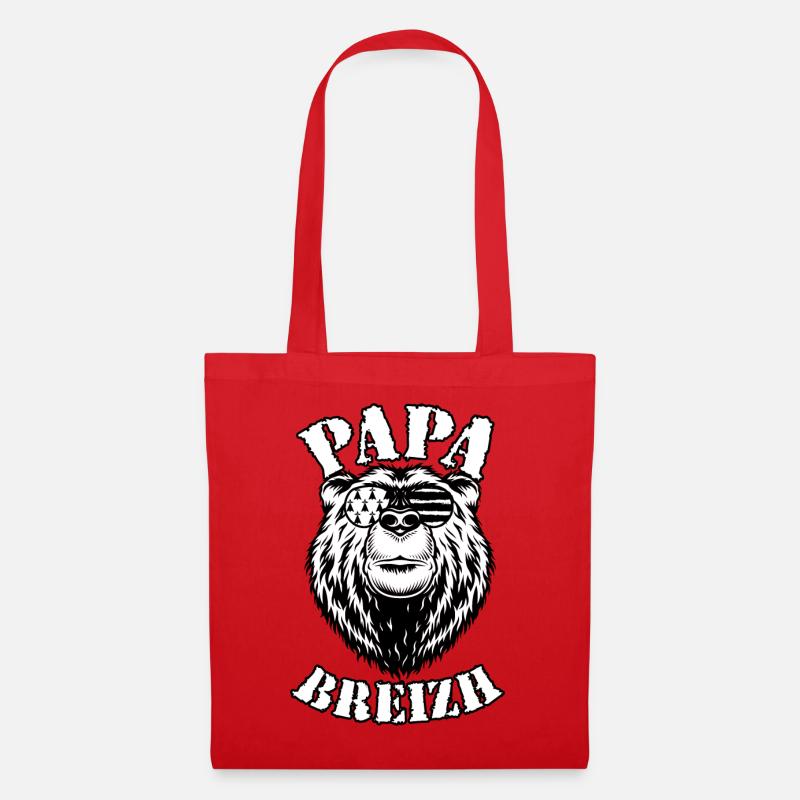 Papa Breizh - Stoffbeutel - Rot