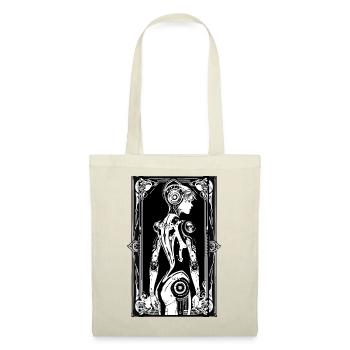 Android Art Nouveau - Stoffbeutel - Rot - Vorne