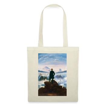 Caspar David Friedrich Wanderer über dem Nebelmeer - Stoffbeutel - Rot - Vorne