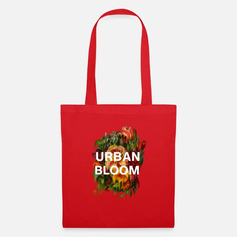 Urban_Bloom - Stoffbeutel - Rot