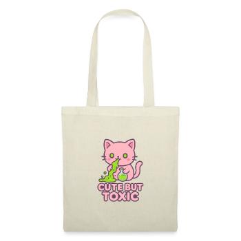 Toxic Kawaii Cat - Tote Bag - red - Front