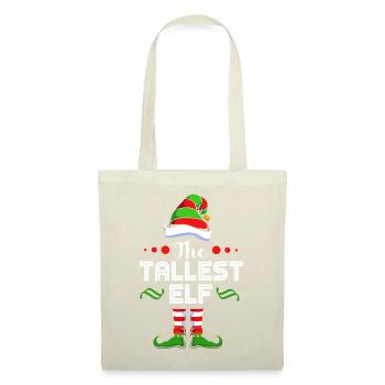 Elfe Elf Weihnachtsgeschenk - Stoffbeutel - Rot - Vorne