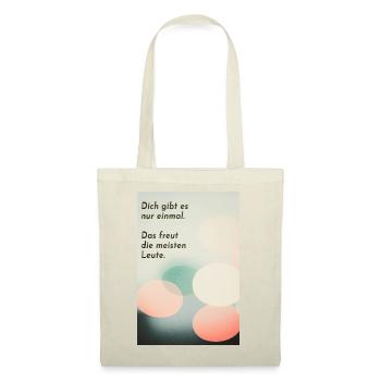 Vous n’existez qu’une seule fois – heureusement ! - Sac en tissu - rouge - Devant