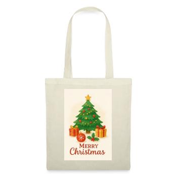 Weihnachtsbaum mit Geschenken - Stoffbeutel - Rot - Vorne