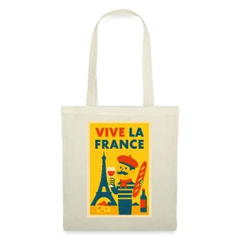 Vive La France Illustration - Tote Bag - red - Front