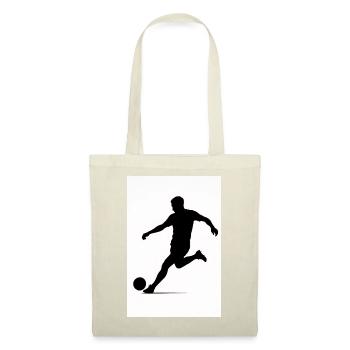 Football silhouette in motion - Tote Bag - red - Front