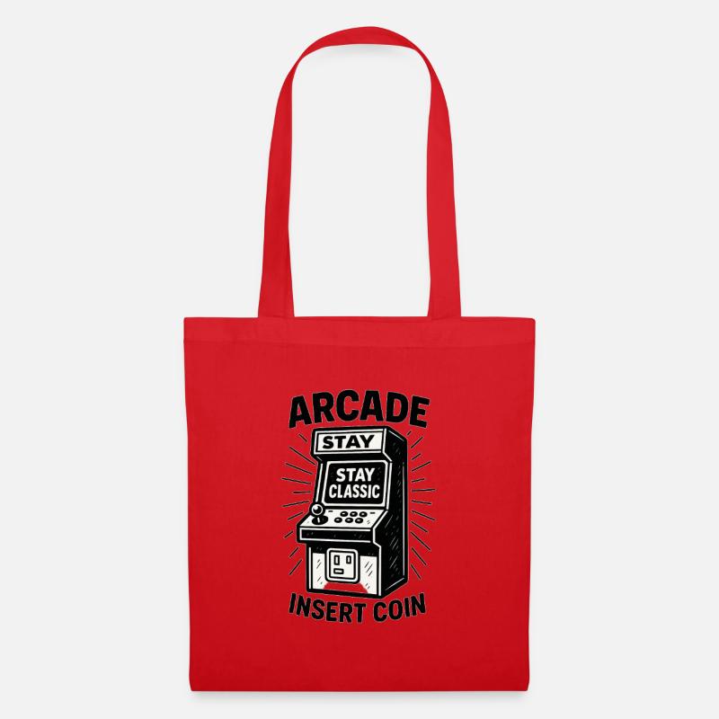 Arcade Classic Insert Coin - Tote Bag - red