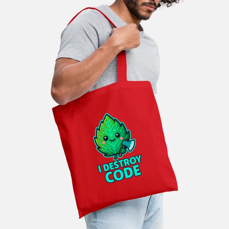 Green Leaf Code Warrior Tote Bag