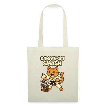 Karate Katze Smash - Stoffbeutel - Rot - Vorne