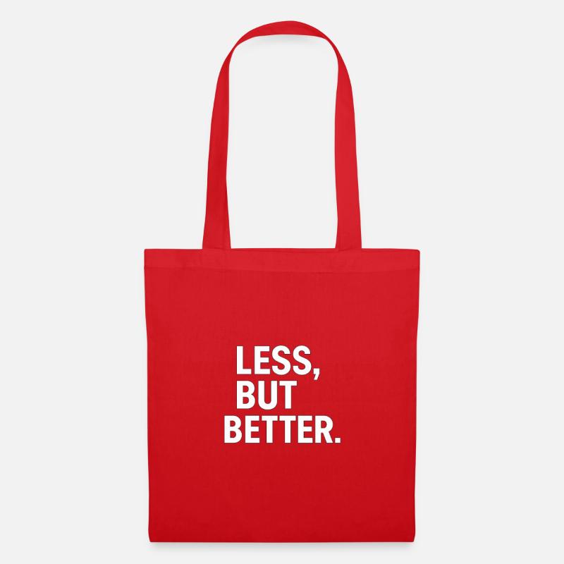 Less, but better - Tote Bag - red