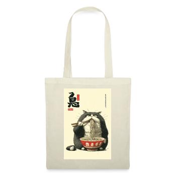 Neko Ramen chat qui aspire des nouilles - Sac en tissu - rouge - Devant