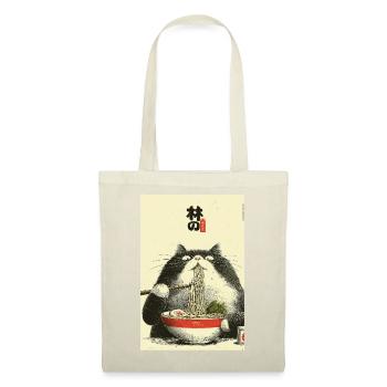 Ramen Cat Ukiyoe Style - Tote Bag - red - Front