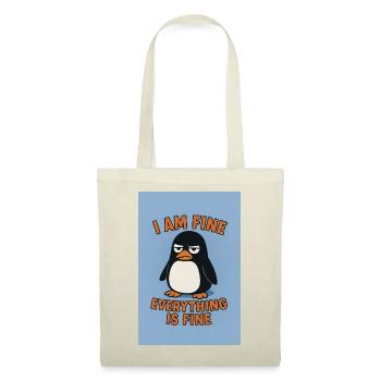 Argent vin Tout va bien - Sac en tissu - rouge - Devant