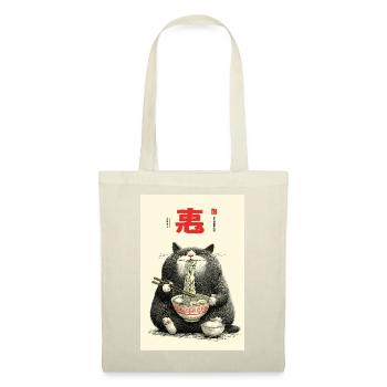 Fortune Cat Noodle Feast - Tote Bag - red - Front