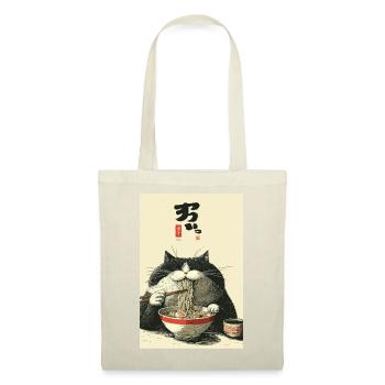 Noodle Cat Zen Bowl - Tote Bag - red - Front