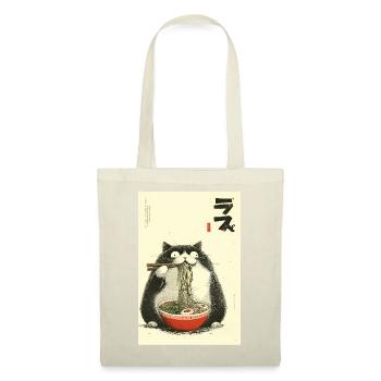 Neko Ramen Chat - Sac en tissu - rouge - Devant