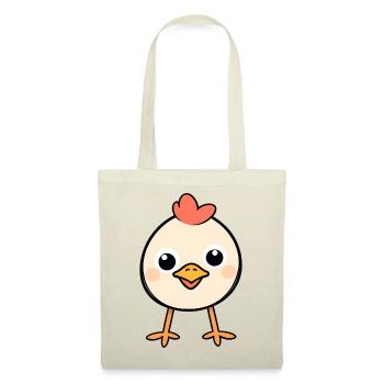 Chick Heart Cartoon Cute Chicken - Tote Bag - red - Front
