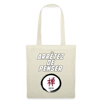 Stop thinking - Tote Bag - red - Front