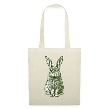 Lapin de Pâques Vintage du Lapin Vert - Sac en tissu - rouge - Devant