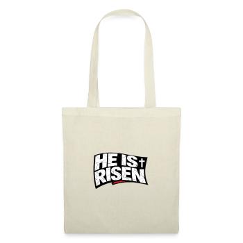 Jesus He Is Risen Religion Easter Saying - Tote Bag - red - Front