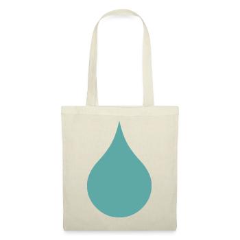 Goutte d’eau - Goutte de pluie - Sac en tissu - rouge - Devant