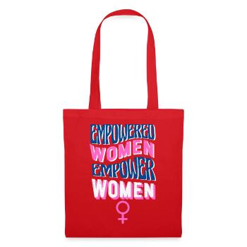 EMPOWER WOMEN – EMPOWER THE WORLD ♀ GIRL POWER - Stoffbeutel - Rot - Vorne