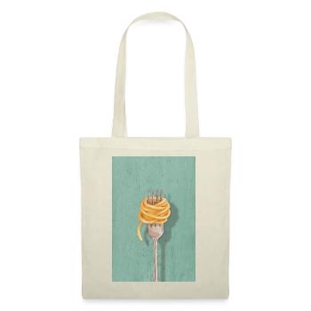 Conception de cuisine réduite à fourchette pour pâtes - Sac en tissu - rouge - Devant