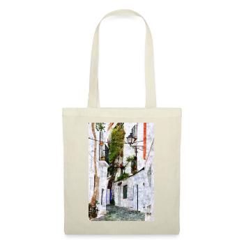 Belle ville de Cadaques en Espagne - Sac en tissu - rouge - Devant