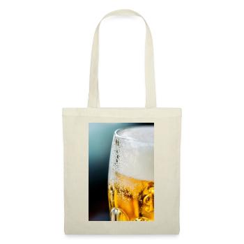 Light Gold Beer Glass Pattern - Tote Bag - red - Front