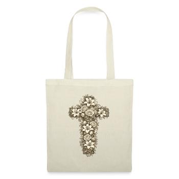 Christianity Cross Faith Religious Motif - Tote Bag - red - Front
