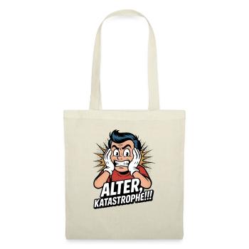 Alter, Katastrophe Facepalm - Stoffbeutel - Rot - Vorne