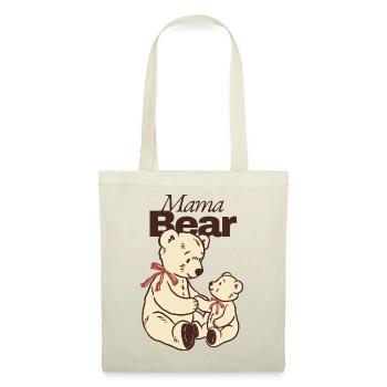 Mom Bear and Child Soft Toy - Tote Bag - red - Front