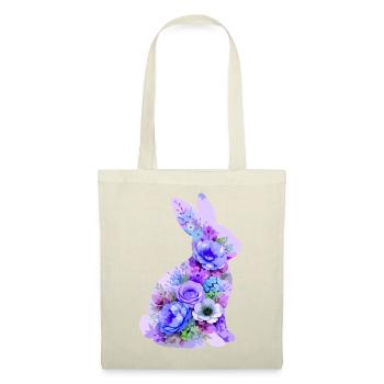 Bunny Pastel Flowers - Tote Bag - red - Front